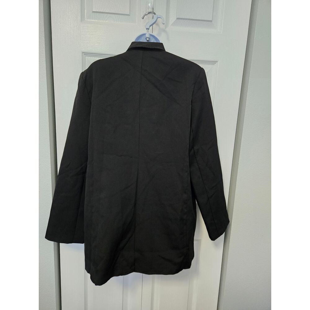 Steve Madden Stella Bocy Blazer Sz Med Black Preppy Dark Feminine Breakfast Club - Picture 3 of 12